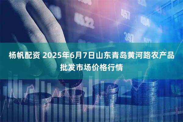 杨帆配资 2025年6月7日山东青岛黄河路农产品批发市场价格行情