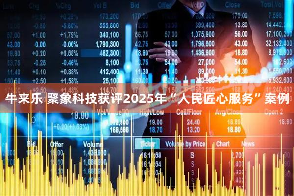 牛来乐 聚象科技获评2025年“人民匠心服务”案例